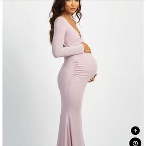 PinkBlush Pink Off Shoulder Long Sleeve Wrap